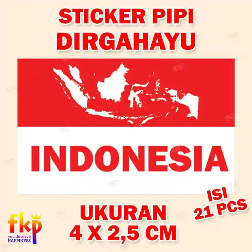 Sticker Peta Indo